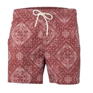 GovX Men's Triton 5" Board Short - Brick Bandana - M